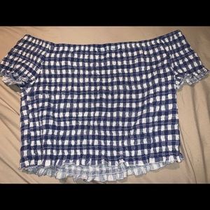 Off the shoulder crop top